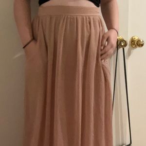 Lapis Pink Long Skirt Size S